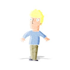 cartoon worried man N12