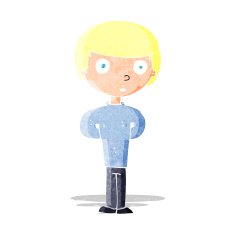 cartoon worried man N13