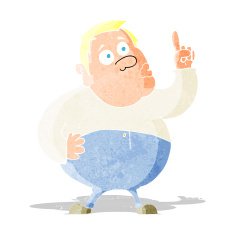 Cartoon Man Asking Question N39