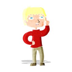 cartoon boy with question N5