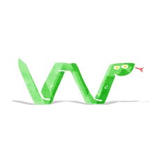 cartoon snake symbol