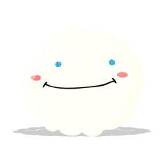 cartoon happy cloud N5