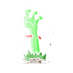 Cartoon Zombie Hand N12