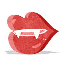 Cartoon Vampire Fangs N7