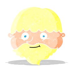 cartoon bearded man N13