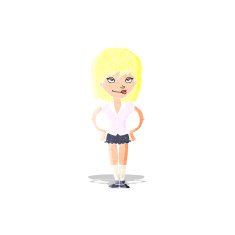 cartoon woman with hands on hips N6