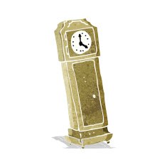 Cartoon Grandfather Clock N5