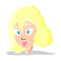 cartoon pretty woman N11