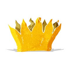 cartoon paper crown