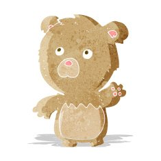 cartoon teddy bear N91