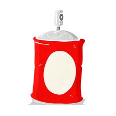 cartoon spray can N14