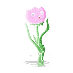 cartoon flower N116