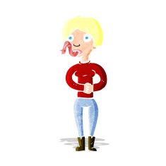 cartoon woman with snake tongue N2