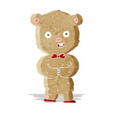 cartoon teddy bear N96