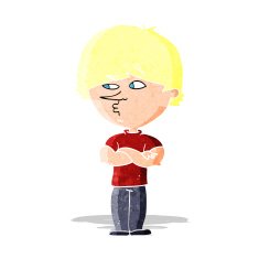 cartoon suspicious man N4