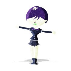 Cartoon Vampire Girl N24