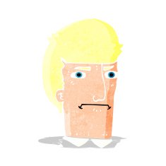 cartoon man narrowing eyes N2