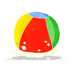 Cartoon Beach Ball N6