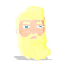 cartoon bearded man N15
