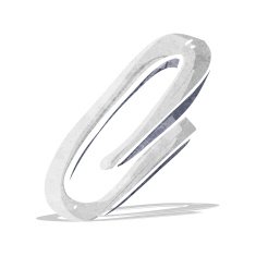 cartoon paperclip