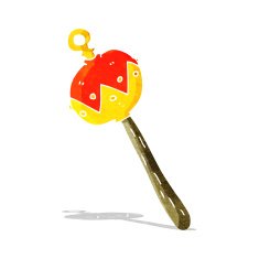 cartoon old rattle
