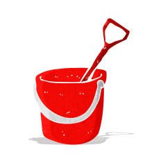 Cartoon Bucket And Spade N5
