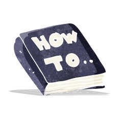 cartoon how to book