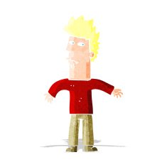 cartoon confused man N26