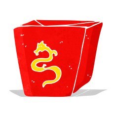 cartoon noodle box