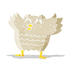 Cartoon Owl N82