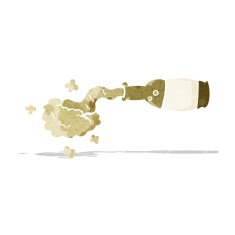 Cartoon Spilled Beer N4