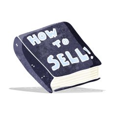 cartoon how to sell book