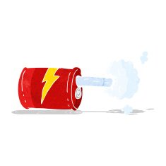 cartoon fizzy drink can