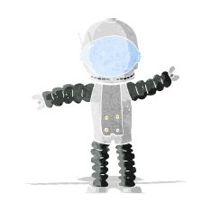 Cartoon Astronaut N27
