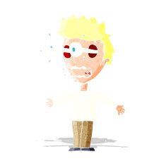 cartoon staring man N12