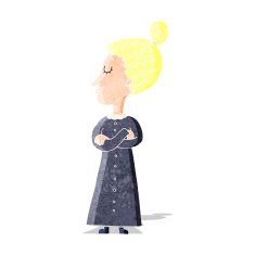 cartoon strict victorian teacher