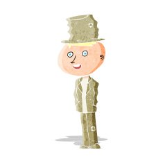 cartoon funny hobo man
