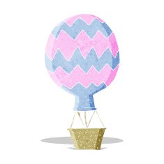 cartoon hot air balloon N6
