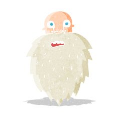 cartoon bearded man N16