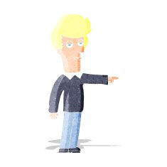 cartoon pointing man N24