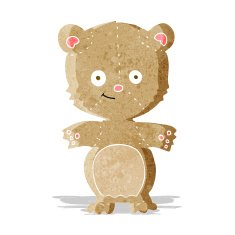 cartoon happy teddy bear N3