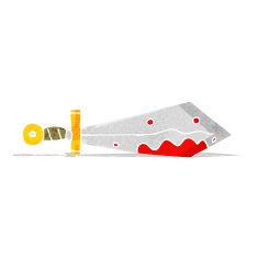 cartoon bloody sword N2