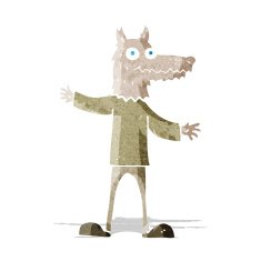 cartoon wolf man N5