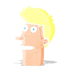 cartoon shocked male face