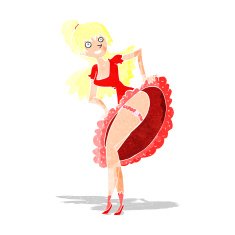 cartoon flamenco dancer