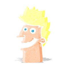 cartoon happy man face N2