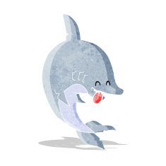 Funny Cartoon Shark N6