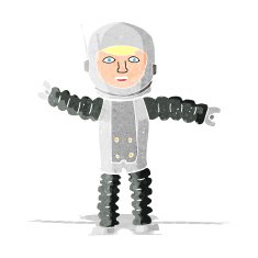 Cartoon Astronaut N29