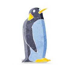 Cartoon penguin N51