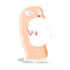 cartoon furious man shouting
